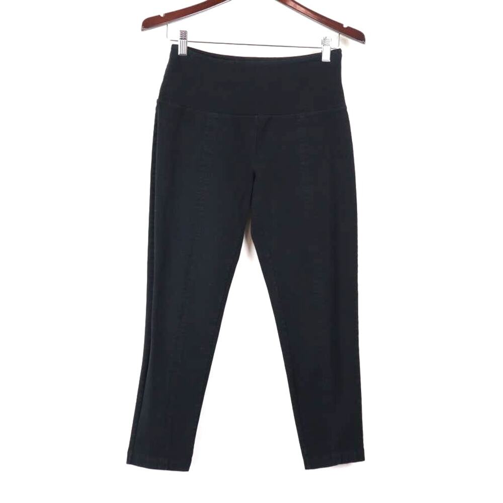 Lysse Size S Ankle Pants Side Zipper Crop Tummy Control 9994 Black
